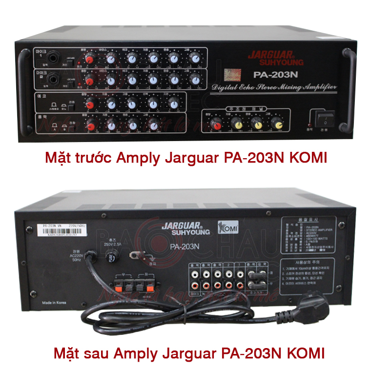 Hướng dẫn phân biệt amply jarguar 203n chính hãng Hàn Quốc và hàng nhái