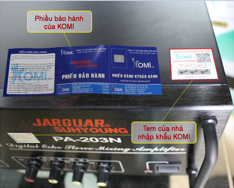 Hướng dẫn phân biệt amply jarguar 203n thật giả để không mất tiền oan