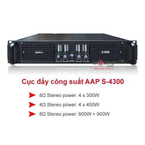 Cục đẩy công suất AAP AUDIO S-4300 Cục đẩy công suất AAP AUDIO S-4300