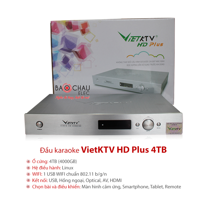 Đầu karaoke VietKTV HD Plus 4TB Đầu karaoke VietKTV HD Plus 4TB