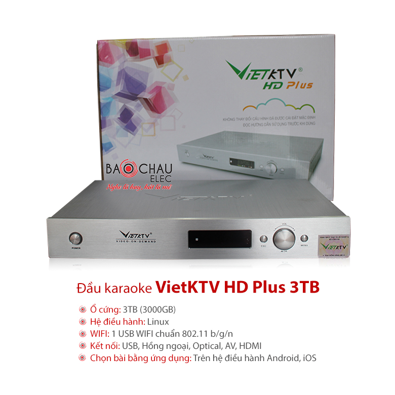 Đầu karaoke VietKTV HD Plus 3TB Đầu karaoke VietKTV HD Plus 3TB