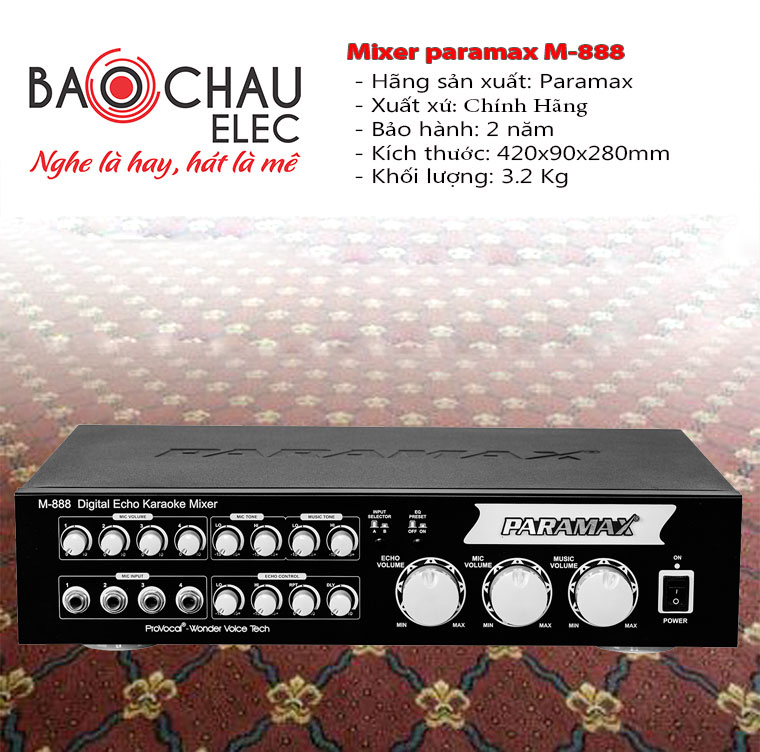 Mixer karaoke Paramax M-888 Mixer karaoke Paramax M-888
