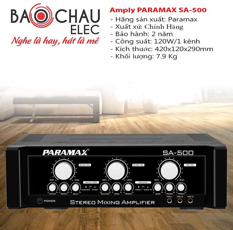 Amply karaoke Paramax SA-500 Amply karaoke Paramax SA-500