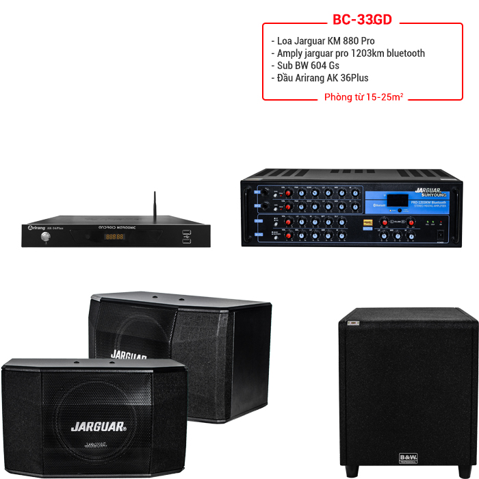 Bộ dàn karaoke gia đình BC-33GD Bộ dàn karaoke gia đình BC-33GD