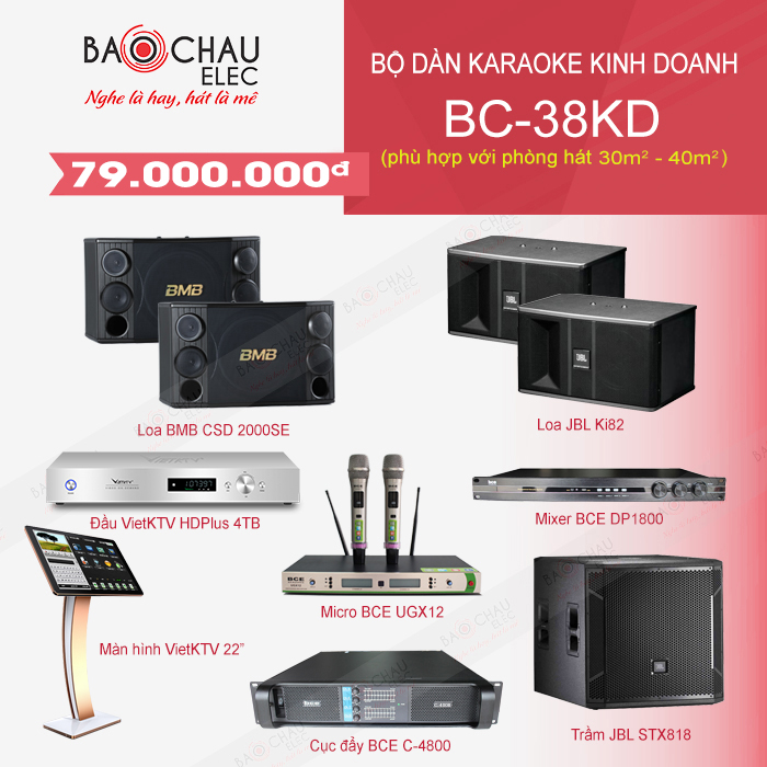 Bộ dàn BC 38KD Bộ dàn BC 38KD