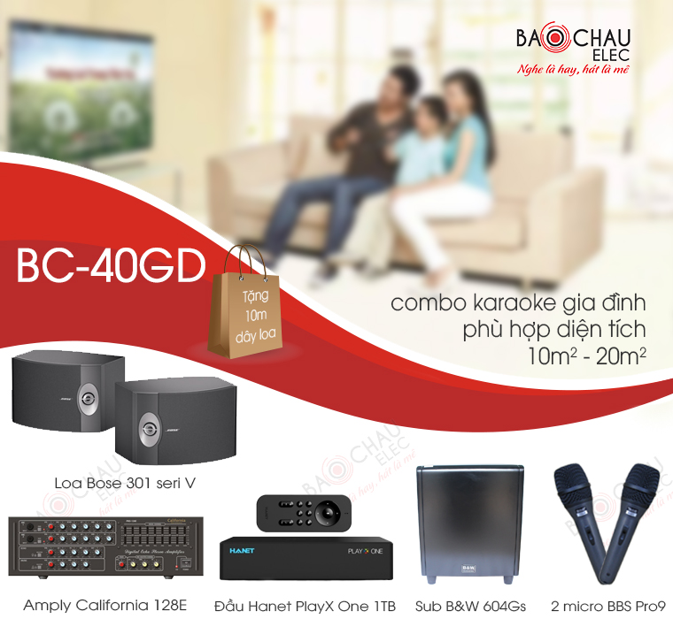Bộ dàn karaoke BC-40GD Bộ dàn karaoke BC-40GD