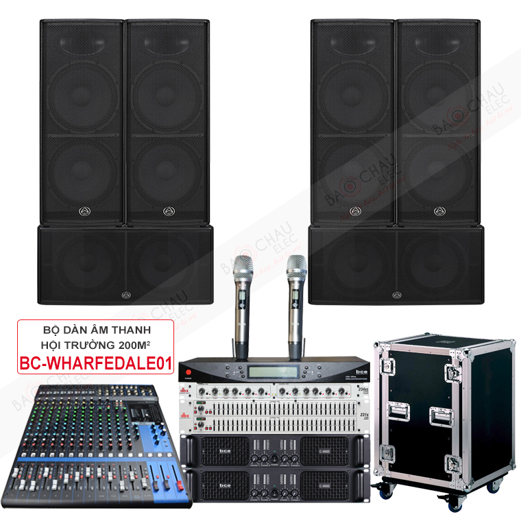 Dàn âm thanh hội trường 200m BC-Wharfedale01 Dàn âm thanh hội trường 200m BC-Wharfedale01