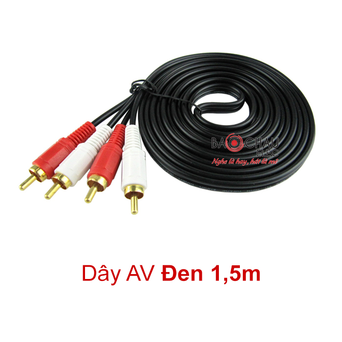 Dây AV đen 1,5m Dây AV đen 1,5m