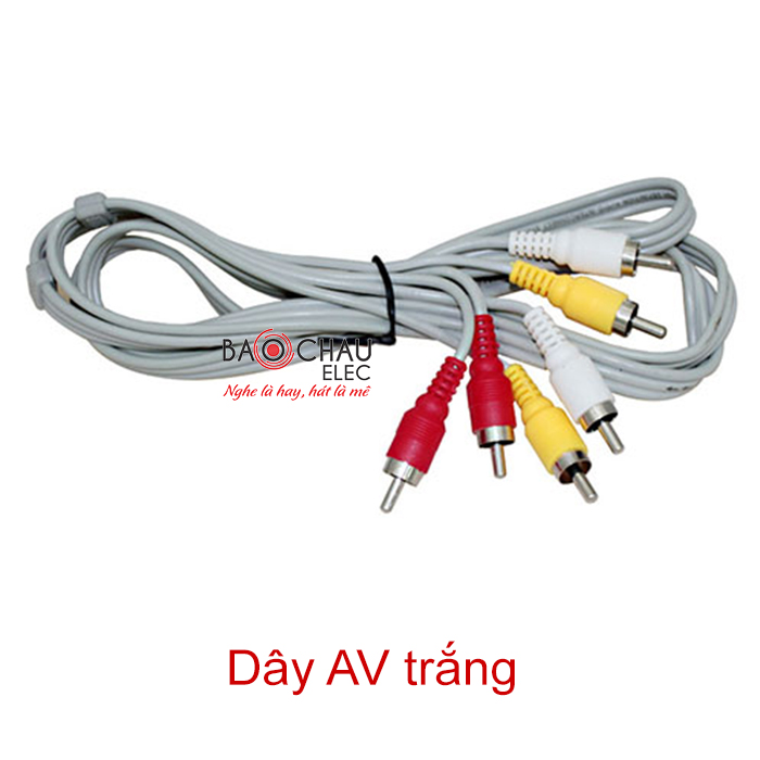 Phụ Kiện Dây AV Trắng 3m Phụ Kiện Dây AV Trắng 3m
