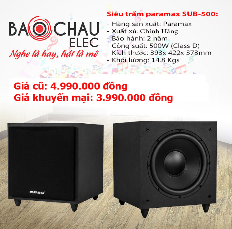 Các dòng Loa sub (siêu trầm) karaoke, chuyên nghiệp hay nhất