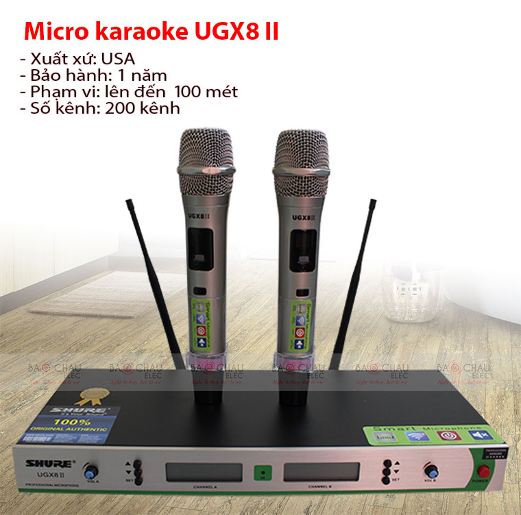 Micro không dây Shure UGX8 II Micro không dây Shure UGX8 II