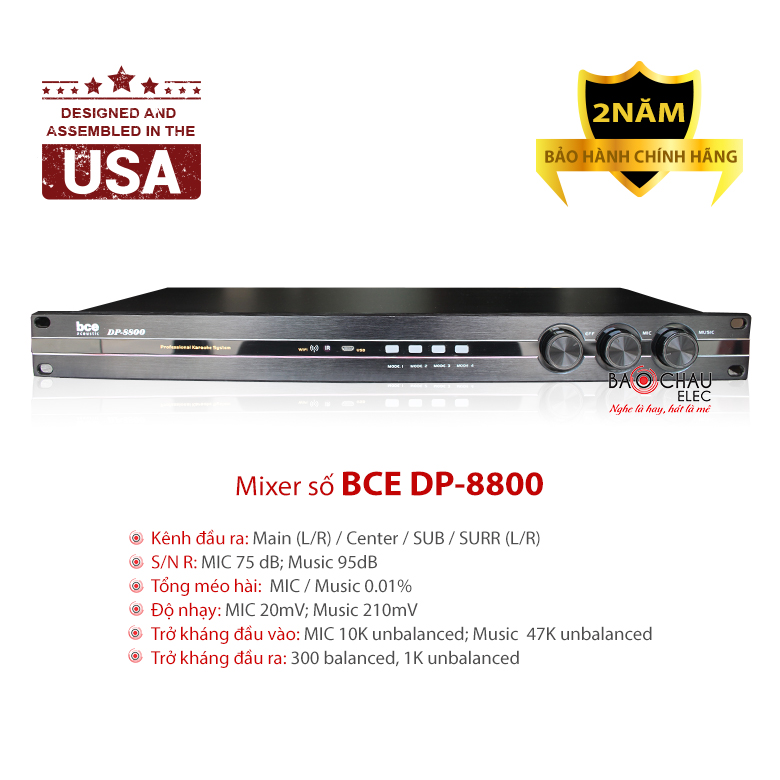 Mixer số BCE DP-8800 Mixer số BCE DP-8800